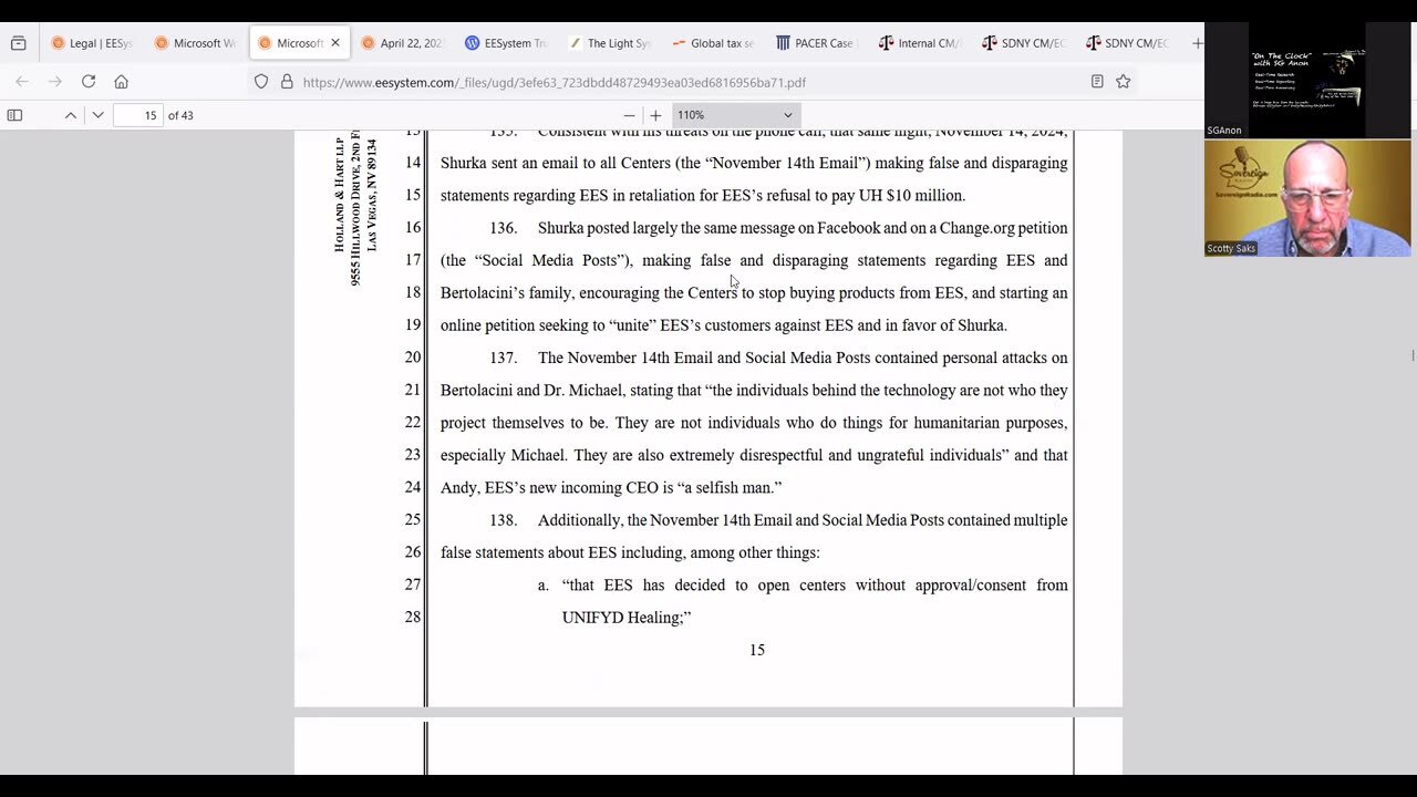 On-The-Clock With SGAnon | Ep2: A Transparent and Opinion-Based Commentary on the EESystem-UnifydHealing Lawsuits (5/28/2025)