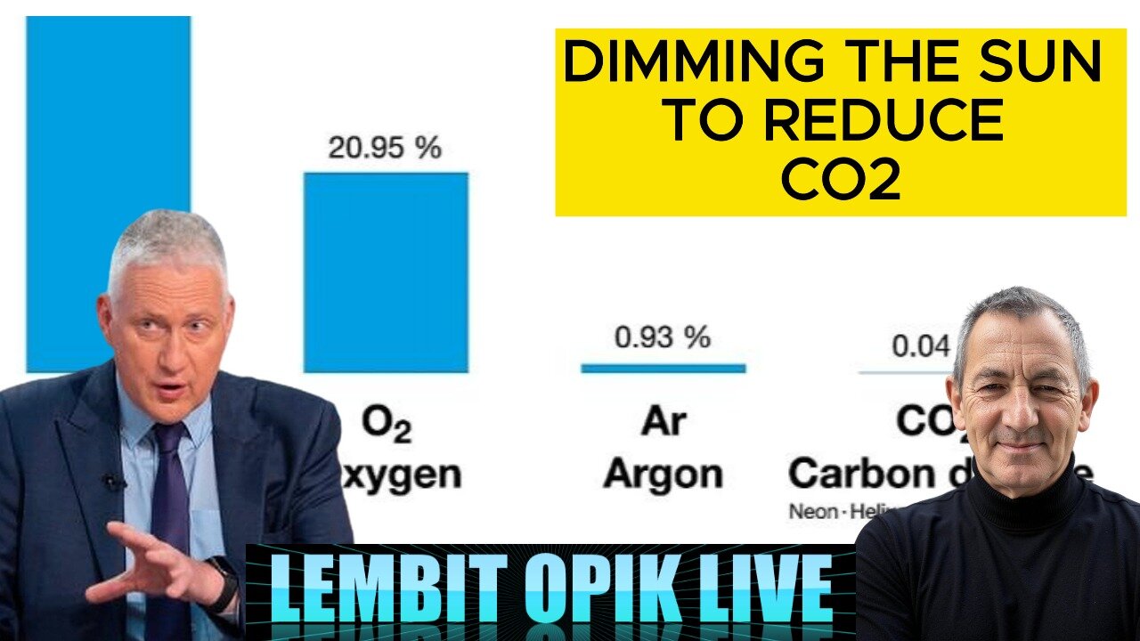 DIMMING THE SUN TO REDUCE CO2 WITH LEMBIT OPIK LIVE & WARREN THORNTON