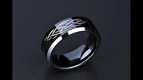 Make a Bold Statement with Black Tungsten Ring