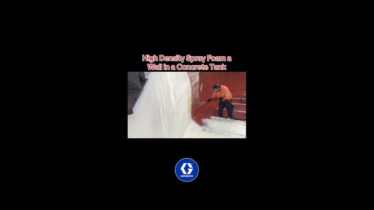 Applying High Density Spray Foam in a Concrete Tank