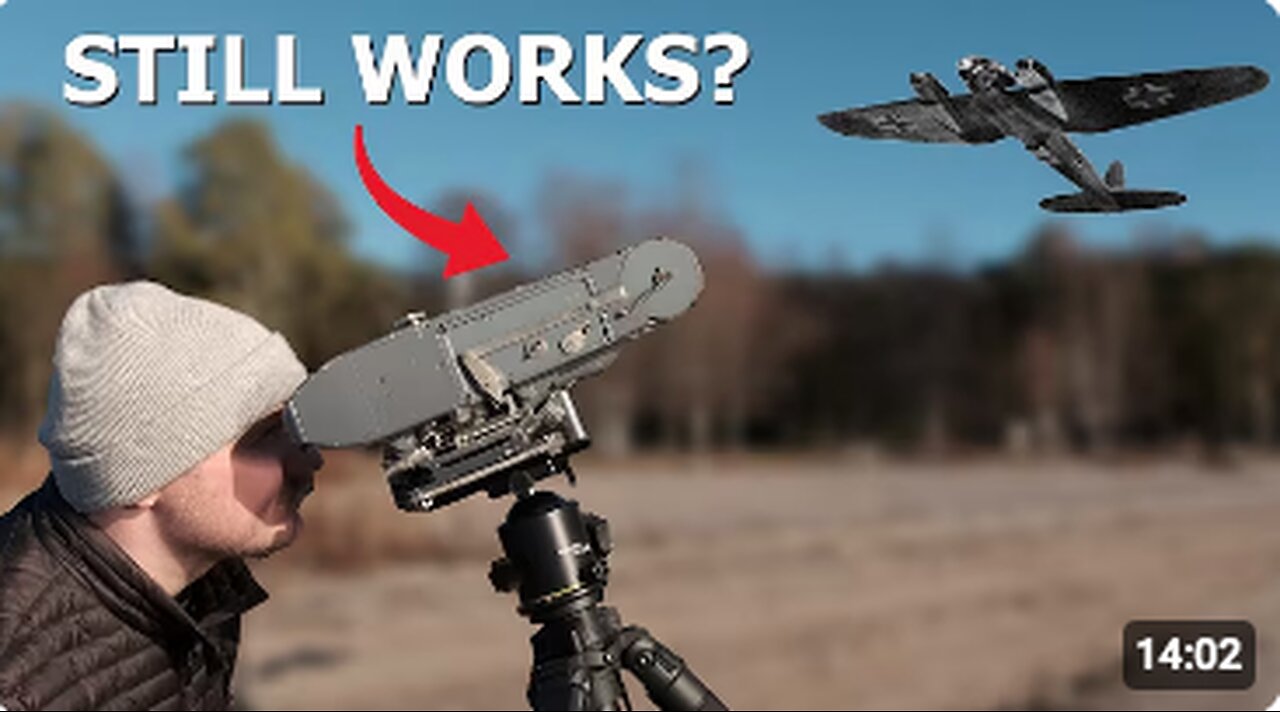 Shooting with an Anti-Aircraft Camera from 1940