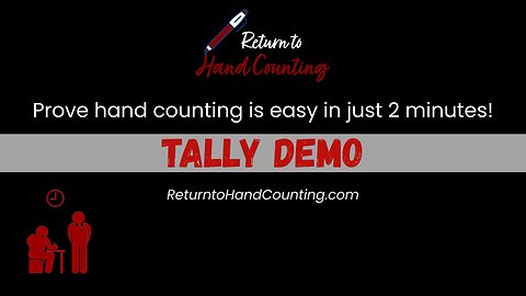 Tally Demo: Prove Hand Counting is Easy in 2 Minutes