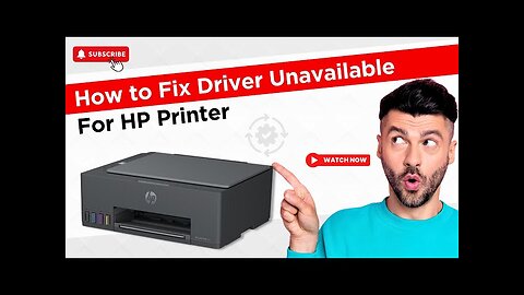 How to Fix Driver Unavailable For HP Printer?