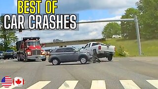 Best of Car Crashes Compilation | USA & Canada - 2
