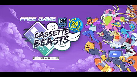 Free Game ! Cassette Beasts ! Epic Games! 24 Hours ! 27 12 2025 to 28 12 2025