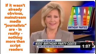 If it wasn't already obvious, mainstream media "journalists" are - in reality - nothing more than script readers
