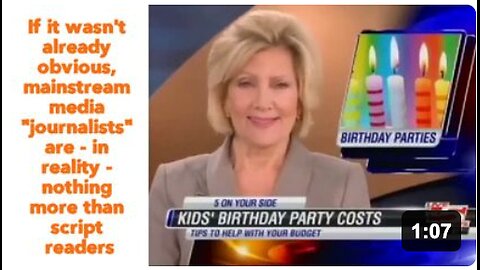 If it wasn't already obvious, mainstream media "journalists" are - in reality - nothing more than script readers