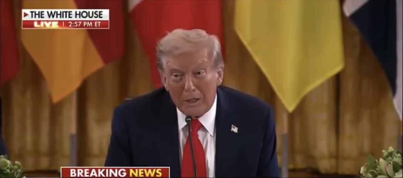 TRUMP❤️🇺🇸🥇🪽🕺HOLDS MULTILATERAL MEETING🤍🇺🇸🏅WITH EUROPEAN LEADERS💙🇺🇸🏅🪽🇪🇺🏛️⭐️