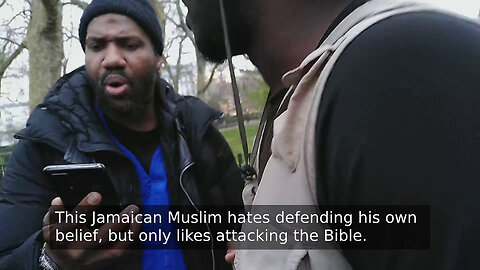 Jamaican Muslim Lying About The Bible Again At Speakers Corner
