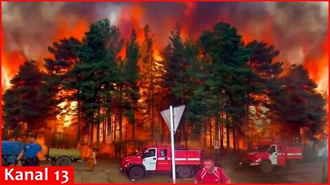 Fierce wildfires raging in Russia's Far East, flames spread to a tank repair plant