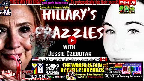 Hillary's Frazzles with Jessie Czebotar (FrazzleDrip - Adrenochrome - Child Trafficking compilation)