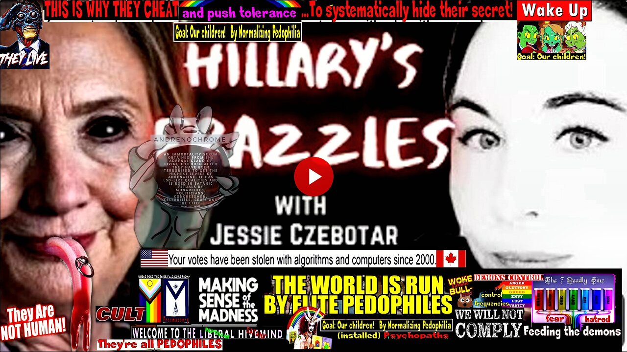 Hillary's Frazzles with Jessie Czebotar (FrazzleDrip - Adrenochrome - Child Trafficking compilation)