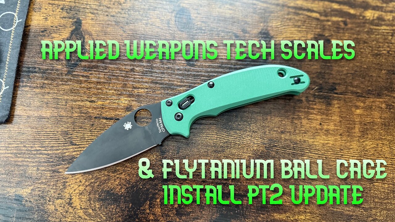 Spyderco Manix 2 LW flytanium ball cage install update