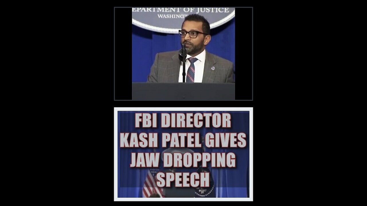 FBI DIRECTOR KASH PATEL SPEECH 17.03.25