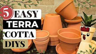 5 Must-Try Terra Cotta Pot Crafts Featuring an Adorable Chicken!✨