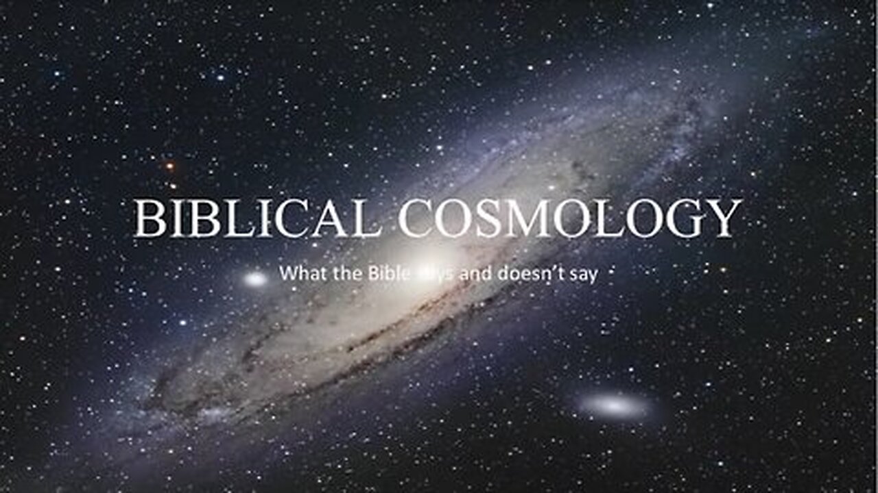 Answering A Question On ''Biblical Cosmology''