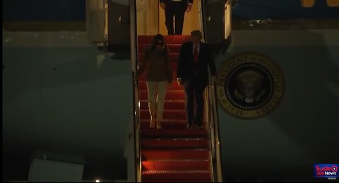 Trump arrives back in the US after making historic tech deal