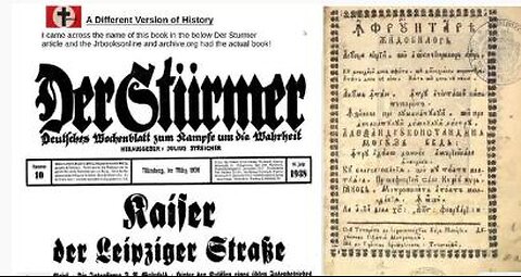 1938 Der Sturmer - Jewish Blood Secret - 1803 jewish blood sacrifice admission by Neophyte