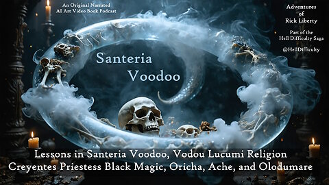 E408 Lessons in Santeria Voodoo Lucumi Creyentes Priestess Black Magic Oricha Ache Olodumare