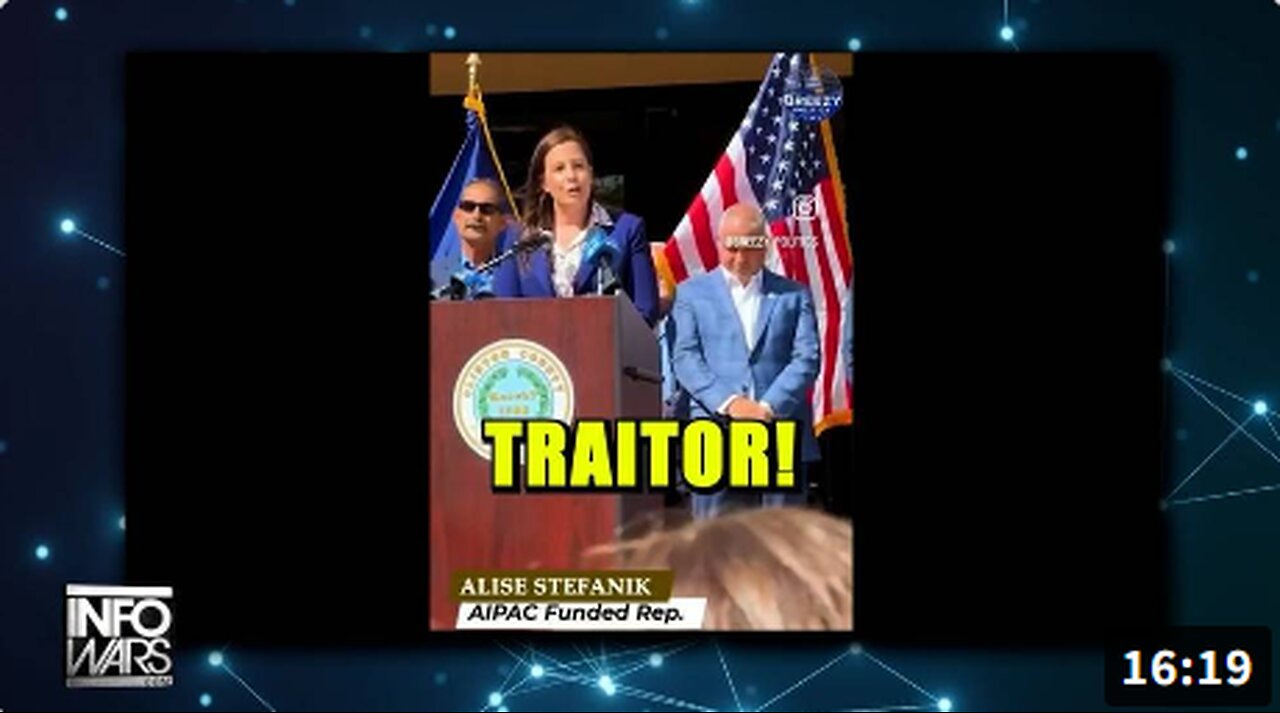 VIDEO: AIPAC Operative Elise Stefanik Driven From The Stage By Continuous Chants Of Traitor