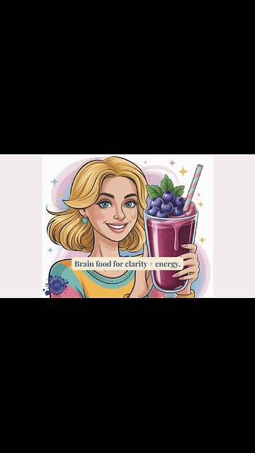 🫐💙 Frozen Blueberry Smoothie = Brain Fuel in a Glass