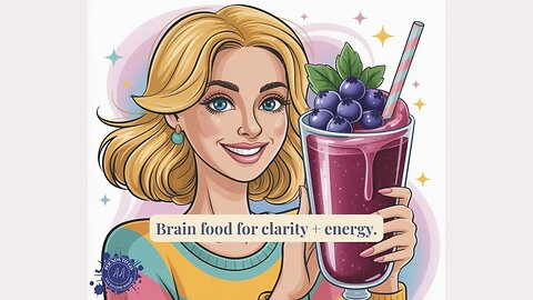 🫐💙 Frozen Blueberry Smoothie = Brain Fuel in a Glass