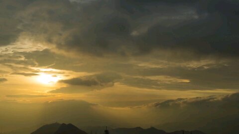 Time Lapse Footage Of Sunset