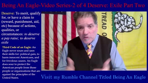 Being An Eagle-Video Series- 2 of 4 Deserve: Exile Part Two