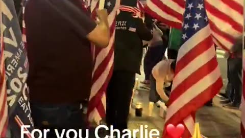 Huntington Beach, California showed up for Charlie Kirk