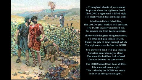 Psalm 118: 15-24 of 29. Tune: Church Triumphant