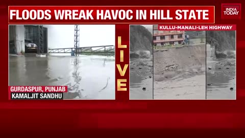 WATCH..!_Cloudburst_Batter_Several_States_in_North_India___Raw_Visuals_of_All_Flood_Affected_Places