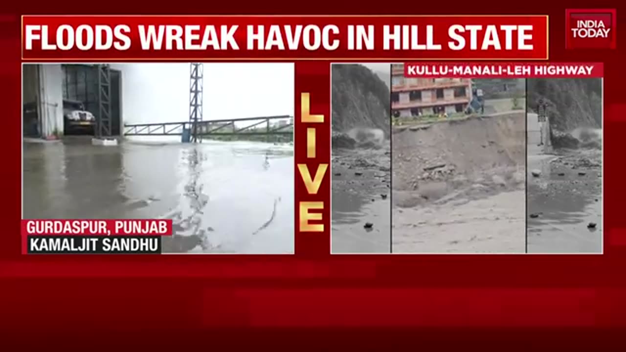 WATCH..!_Cloudburst_Batter_Several_States_in_North_India___Raw_Visuals_of_All_Flood_Affected_Places