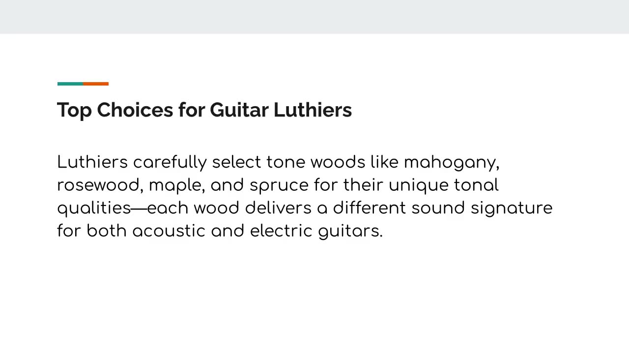 Discover the importance of tonewood