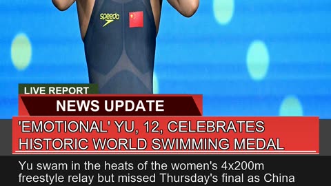 Emotional Yu Celebrates Historic World Swim