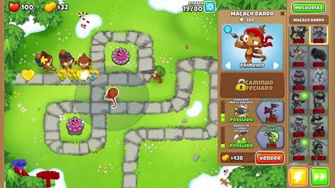 Bloons TD 6 Ape Field Hard Round 19