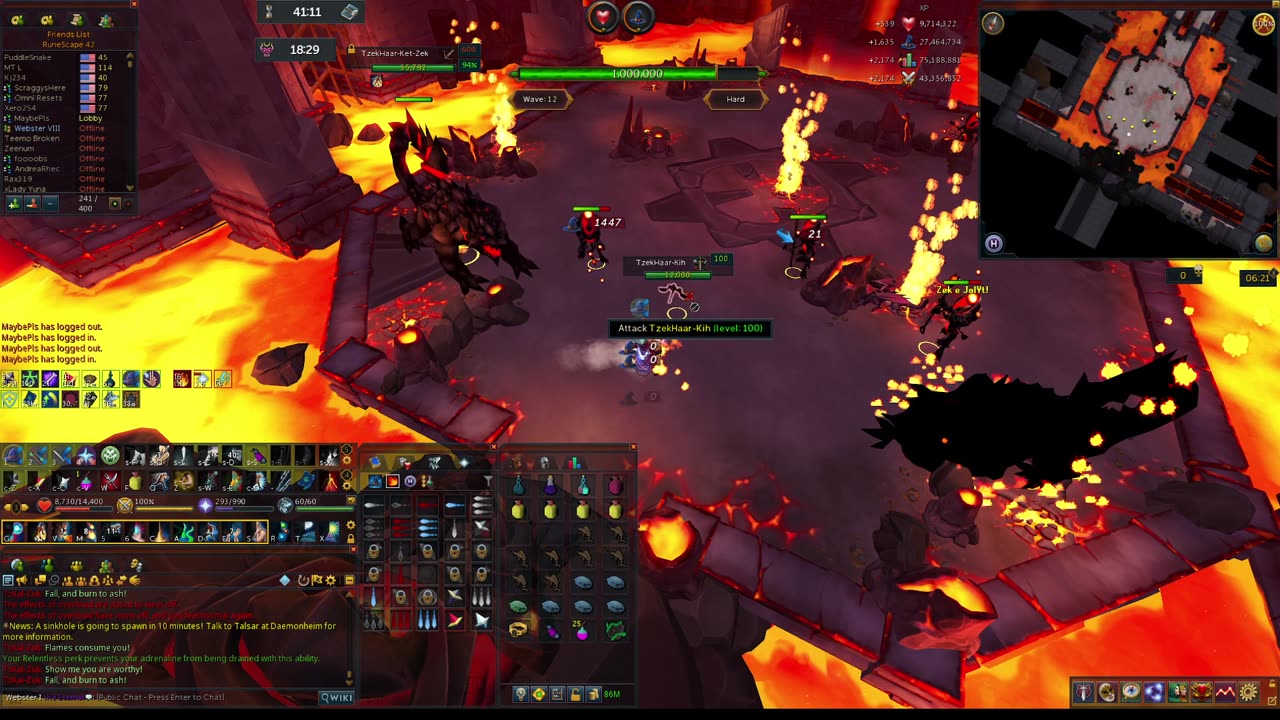 Bossing, Questing, Chilling.