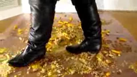 Jade's Candid Crush in New Black Boots