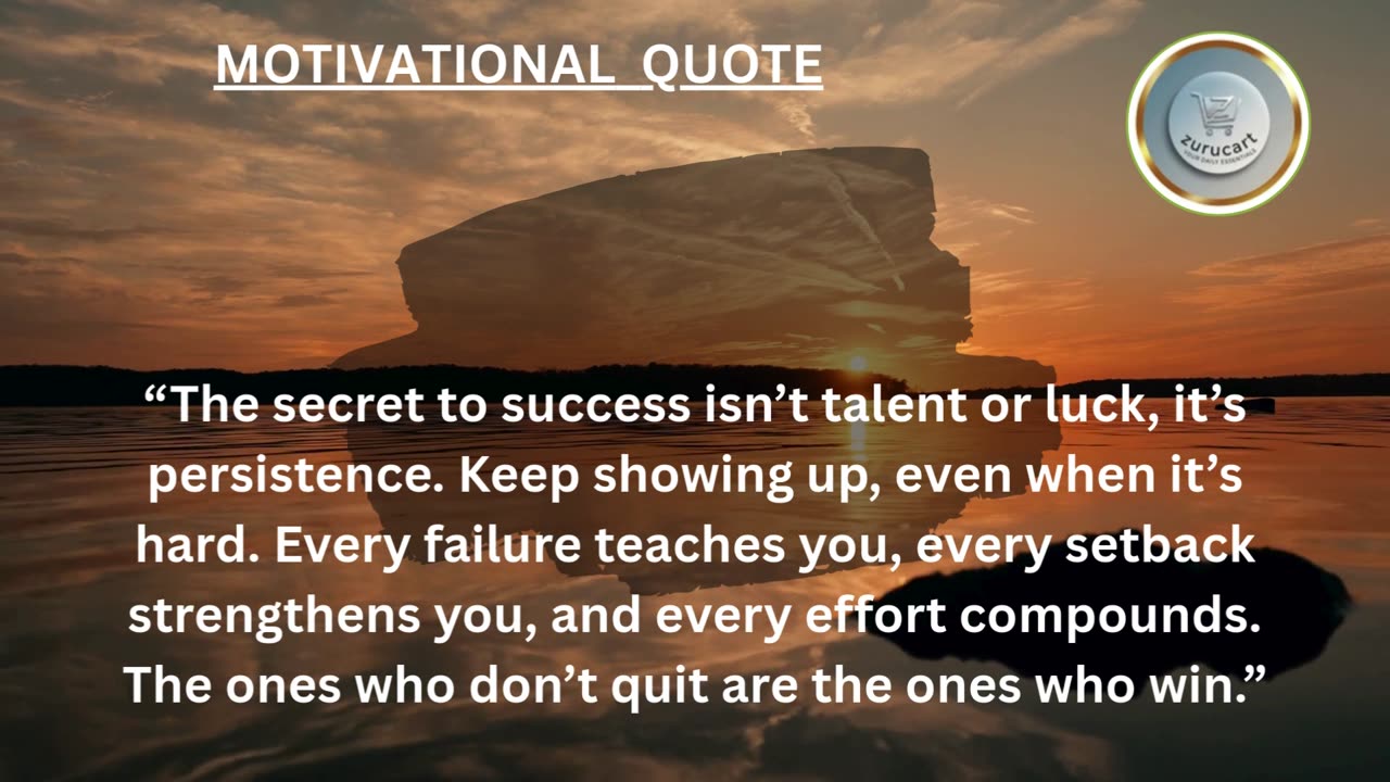 Quote For The Day: Persistence always beats perfection. Keep going 💪