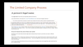 Claim your real name Limited Company Overview Beginners