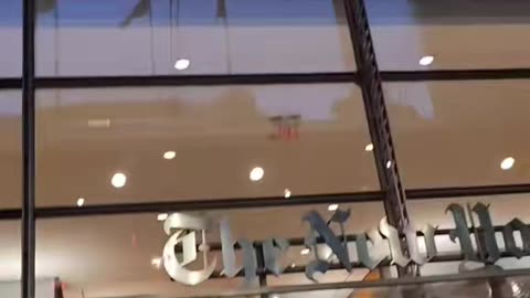 A year ago in front of The New York Times.