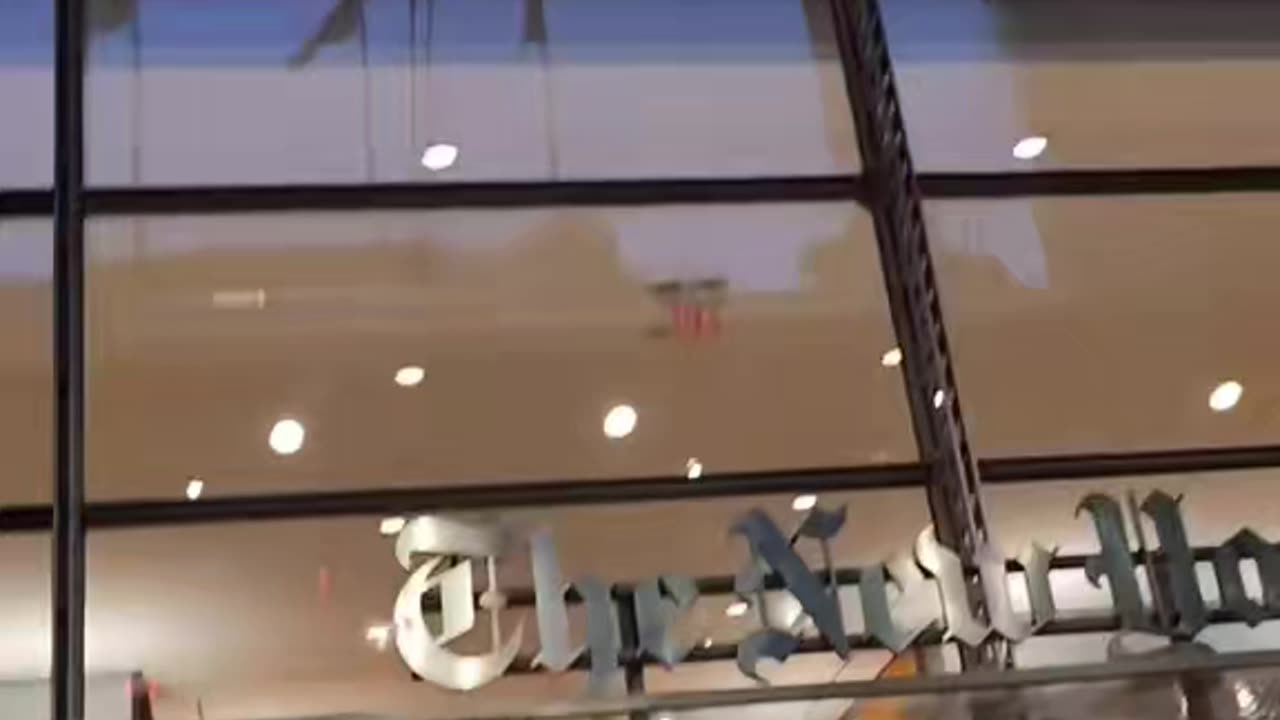 A year ago in front of The New York Times.