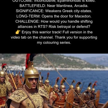 Thebes vs. Sparta & Athens 362 BC Battle of Mantinea #AncientGreece-1