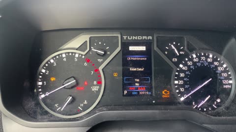 2023 Toyota Tundra - Maintenance Reset