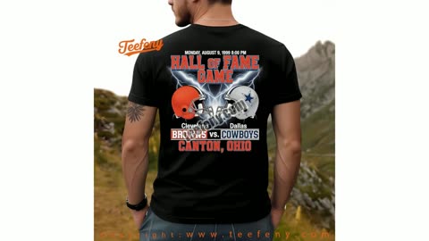 Dallas Cowboys Hall Of Fame Game 1999 Browns Canton Ohio Shirt Adults