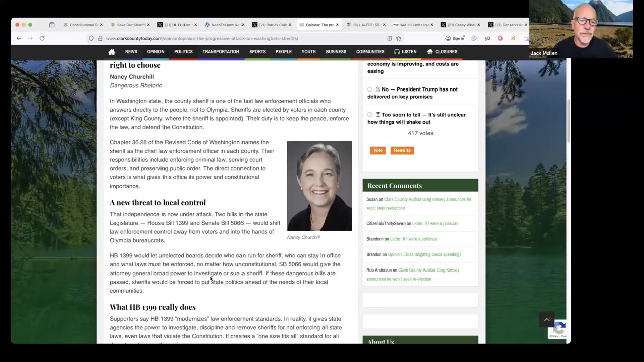 It's a Scary Time in Washington State - We Need Good Sheriffs