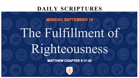 The Fulfillment of Righteousness