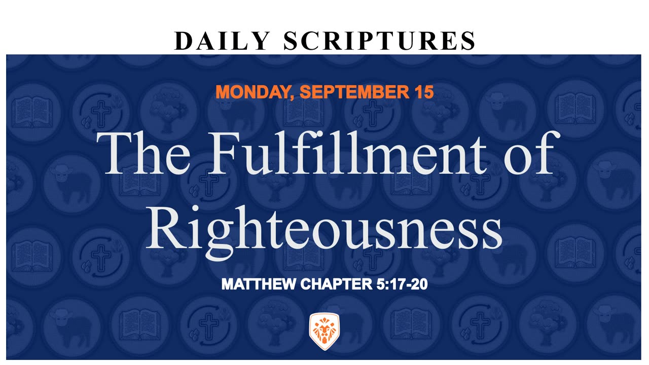The Fulfillment of Righteousness