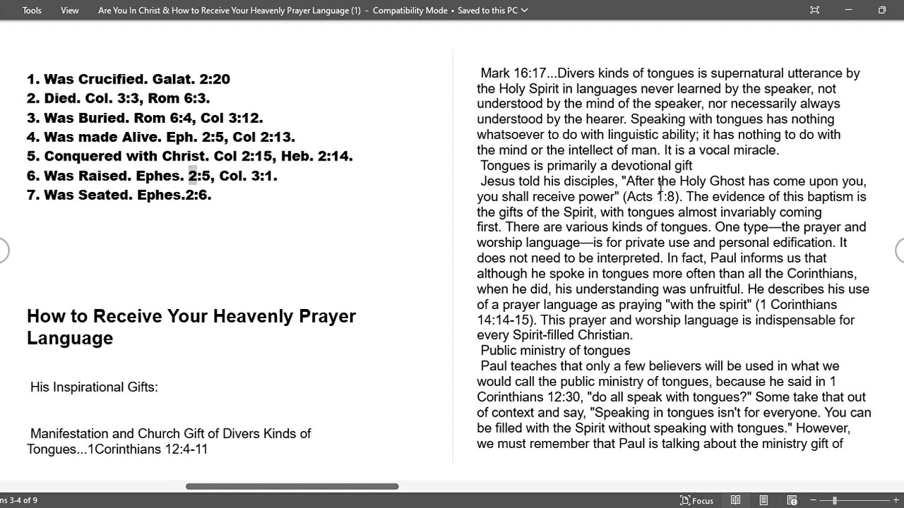 Are You In Christ?? Receive The Holy Spirit!!!