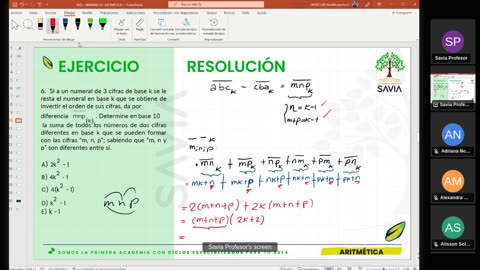 SAVIA SEMIANUAL 2024 | Semana 14 | Aritmética