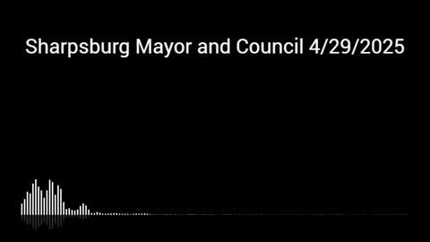 Sharpsburg Town Council 4/29/2025